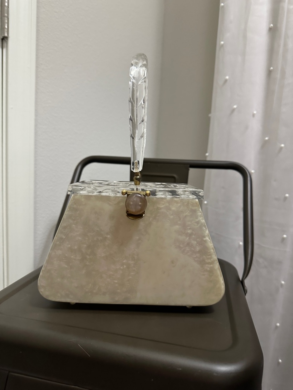 Vintage 1960 Lucite Handbag